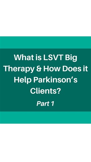 Sarah Hopkins on Instagram: "🟠 What is LSVT BIG Therapy? LSVT BIG is an evidence-based physiotherapy program designed specifically for people with Parkinson’s disease. It focuses on bigger, more intentional movements to help counteract the small, slow movements that can develop with Parkinson’s. By practising BIG movements regularly, the brain can relearn more normal movement patterns — helping everyday tasks like walking, standing up, and reaching feel easier again. Over the next couple of day