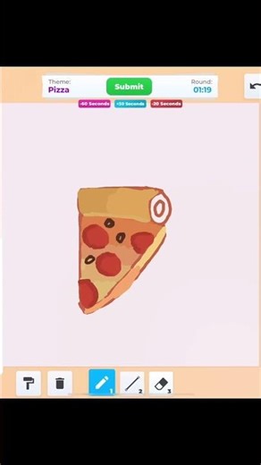 the theme was pizza🍕 on roblox speed draw!