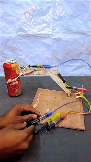 Hydraulic powered robotic #technology #project #scienceproject
