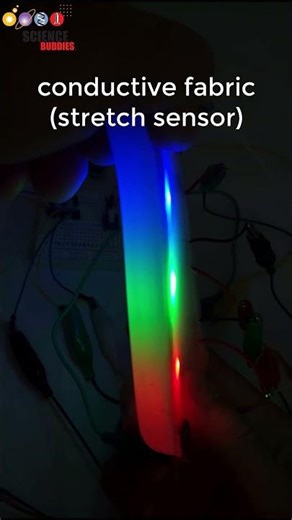 science project: artificial robotic skin with built-in LEDs