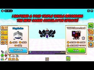 I HATCHED A VOID TRIPLE WHILE RECORDING THE NEW SABER SIMULATOR UPDATE!