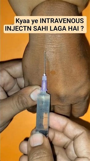 IV Injection Lagane ka Sahi Tarika 💉 | Beginner Guide (Step by Step) #nurse #shorts