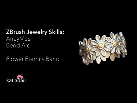 ZBrush Jewelry Basics: Flower Eternity Ring