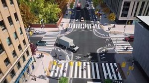 "Toronto takes on the Dutch-style intersection. Popularised in the Netherlands, “Dutch-style” intersections are designed to offer physical separation for bike riders and improve safety through features like priority traffic signalling and clear and colourful lane markings." https://bicyclenetwork.com.au/newsroom/2023/09/14/toronto-takes-on-the-dutch-style-intersection/ | Dutch Cycling Embassy