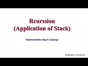 3.9 Recursion (Application of Stack)