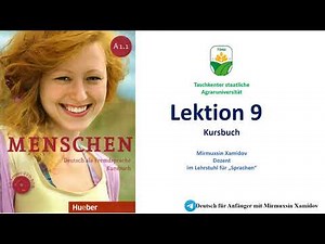 9 Lektion Menschen A1 1 Kursbuch