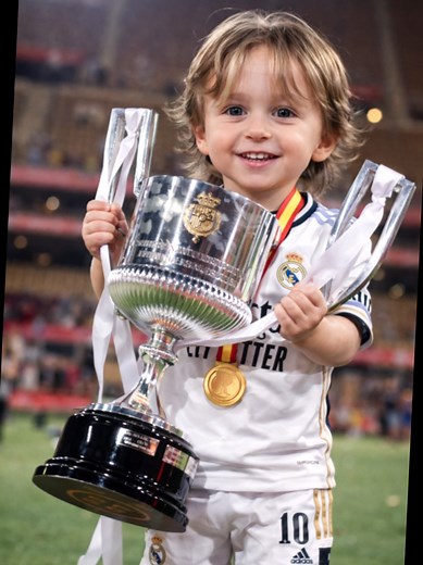 Bebé jugador del Real Madrid