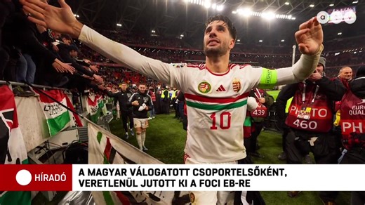 A magyar válogatott csoportelsőként, veretlenül jutott ki a foci eb-re. #atvmagyarország | atv.hu