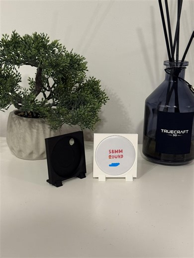 3D Printable Round Photo Frame – 58mm Magnetic Picture Holder (digital Download) - Etsy