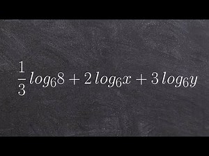 How to condense a logarithmic expression with three logs