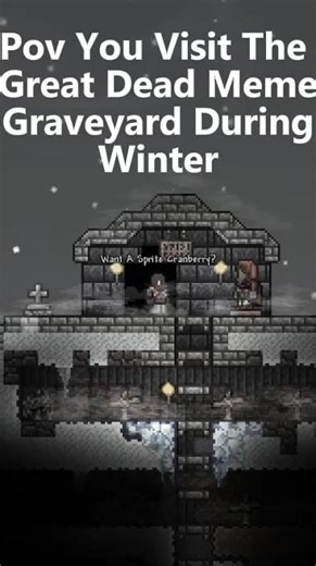Pov You Visit The Great Dead Meme Graveyard During Winter #terraria #greatmemereset #deadmemes