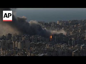 Video captures Israel strikes hitting Beirut as war intensifies