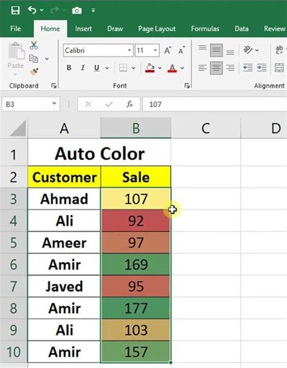 Conditional Formatting in excel | Auto Color in excel #exceltutorial #exceltips #ExcelZMN