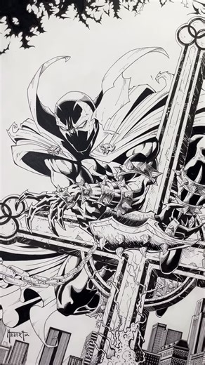 Martin Arrieta Art on Instagram: "SPAWN Penciled and ink by me. . . . @toddmcfarlane @thomashealy @mcfarlane_comics_official #Spawn #comicart #kingspawn #spawnmovie #toddmcfarlane #martinarrietaart #spawncomics #90scomics #inkdrawings #spawnsketchcover #spawnuniverse #spawndrawing #spawnart #artistoninstagram #justdraw #dibujo #imagecomics #alsimmons #martinarrietaartist #itsartbymartin #martinarrietacomicart #arrietaartist #arrietaart #martinarrietaart #martinarrietacomicbookart #arrietacomicbo