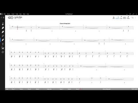 Emerson, Lake & Palmer - Lucky Man Bass Tabs