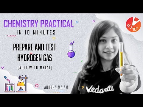 Prepare and Test Hydrogen Gas (Acid with Metal) 🧪 | Chemistry Practicals in 10 Minutes | Vedantu