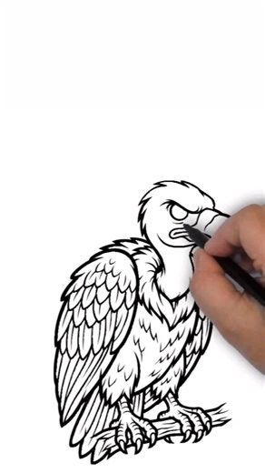 How to Draw a Mythical Vulture in Easy Steps