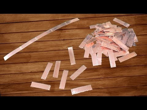 How To Make Model Ship Hull Tiles - Hand Made from copper tape