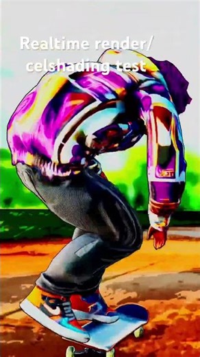 Realtime cel shading renders #3danimation