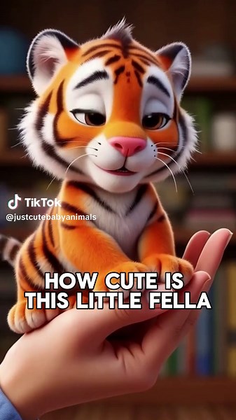 Cute baby tiger #animalsoftiktok #cutebabyanimals #fyp #tiger #babytiger