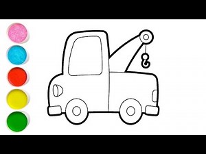 Truck Drawing, Painting & Coloring For Kids and Toddlers_ Kids Art