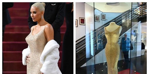 Fans defend Kim Kardashian after she's accused of 'permanently damaging' Marilyn Monroe dress