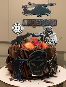 War Game Cake Topper: Handmade Birthday Party Decoration - Etsy