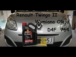 Renault Twingo II - Wymiana Oleju+Filtr (1.2 16V 75 KM D4F 764)