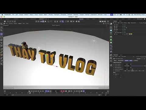 Hiệu ứng Text 3D trong C4D