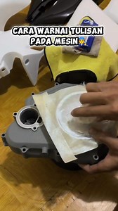 how to color the writing on the machine logo | mekanik magang