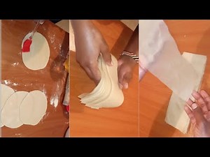 HOW TO MAKE THIN SAMOSA PASTRY SHEETS| Step by Step Rectangular Samosa Sheets| Easy Bakes