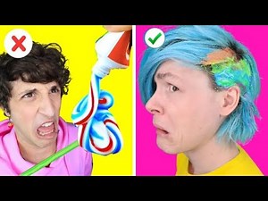 Robby tries 30 FUN Lifehacks, Crafts & MORE By 123GO! Compilation