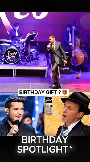 Birthday Song Personalized - Michael Bublé -Unique Gift 🎁 Bublé -Sinatra Style Birthday Spotlight™