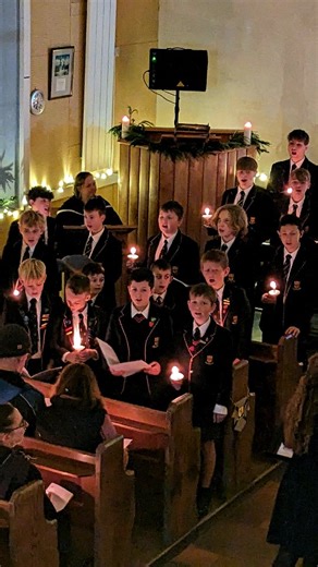 Shebbear College on Instagram: "Tonight’s carol is the beautiful Gaelic Blessing by John Rutter, performed by our Massed Choir. ✨️ #carolservice #carolsbycandlelight #Christmas2025 #massedchoir #shebbearmusic"