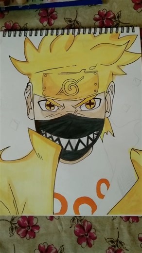 Naruto in Chakra mode Drawing | #animedrawing #narutodrawing #naruto