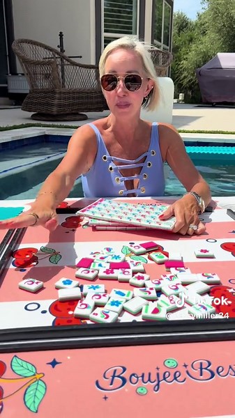 Elevate Your Pool Mahjong with Floating Mats and Tiles