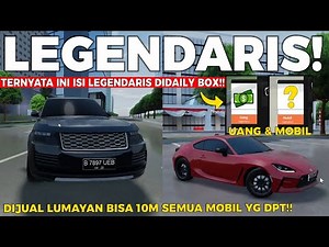 There's a Legendary Car Hidden in the Daily Box‼️ - Roblox Car Driving Indonesia