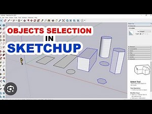 Sketch up : lesson 3 how to select multiple object in sketch up 2024