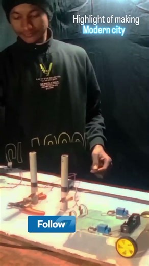 Making modern city, science projects. #viral #tech #scienceprojects #trending #innovation ..