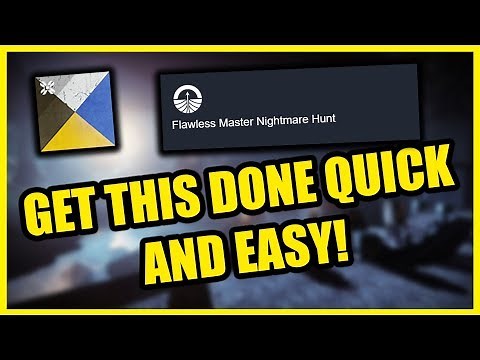 How to do Flawless Nightmare Hunt Triumph SUPER EASY & FAST - Destiny 2