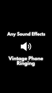 Vintage Phone Ringing Sound Effect