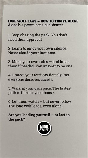🐺 Lone Wolf Laws | Thrive Alone & Become Unstoppable 💪🔥 #Mindset #SoloPower