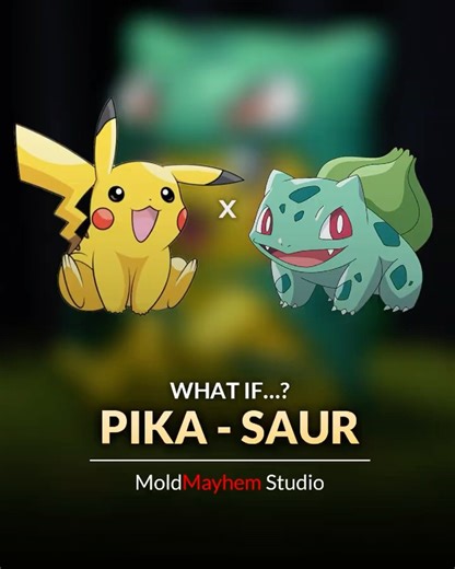 What If Pikachu Was a Bulbasaur? 🌱⚡️ | Pokémon Fusion