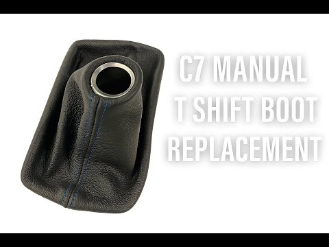 Corvette C7 Manual Transmission Shift Boot Replacement | Replacing the Leather Boot only.