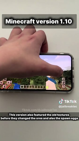 Replying to @suzuki kisashi Downgrading to Minecraft version 1.10! #fyp #jailbreak #ios #lostmedia #techtok