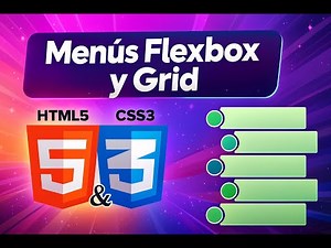 👨🏻‍💻 HTML and CSS Course 23 - Flexbox and Grid Menus -