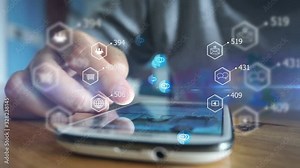 Social media concept.media marketing.