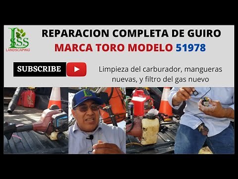 REPARACION COMPLETA DE GUIRO MARCA TORO MODELO 51978