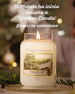 461 reactions · 15 shares | Acquista la collezione Countdown to Christmas e rilassati con la fragranza Twinkling Lights, una combinazione festiva di note ispirate alla mandorla, al gelsomino e all'ambra. | The Yankee Candle Company | Facebook