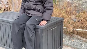 NUNU LAB 180 Gallon Outdoor Storage Box Waterproof, Outside Package Delivery Deck Boxes with Lockable Lid, Backyard Storage Bin For Garden Tools, Patio Cushions, Black